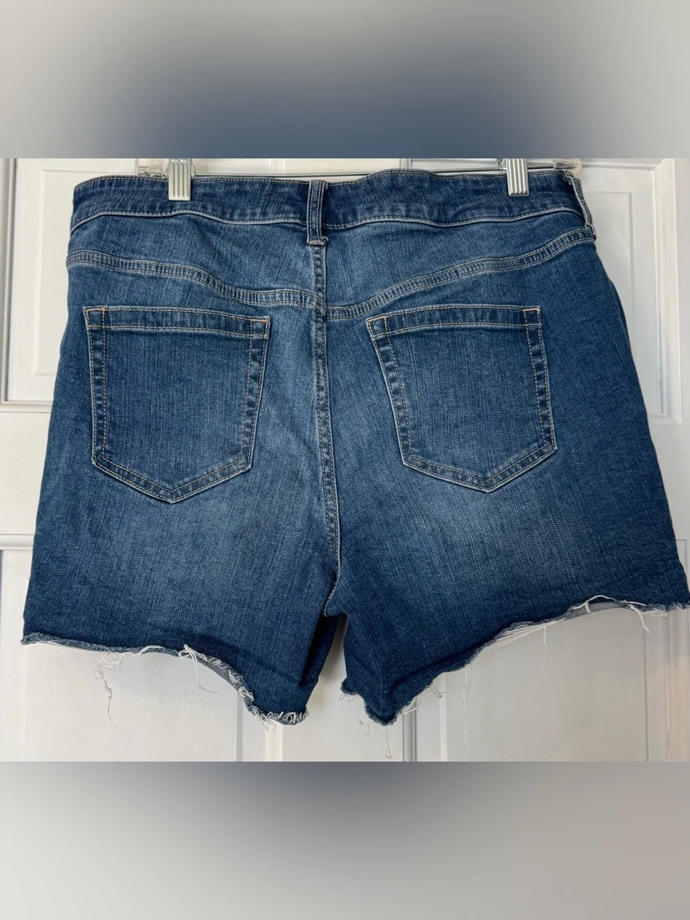 torrid Blue Denim Button-Front High-Rise Jean Shorts